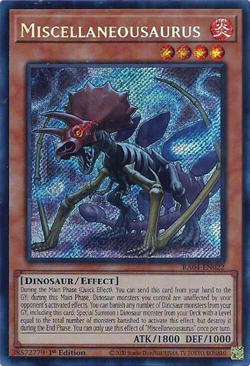Miscellaneousaurus [RA04-EN022] Secret Rare | Exor Games Summserside