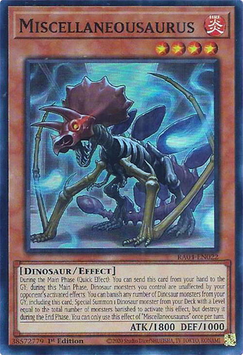Miscellaneousaurus [RA04-EN022] Super Rare | Exor Games Summserside