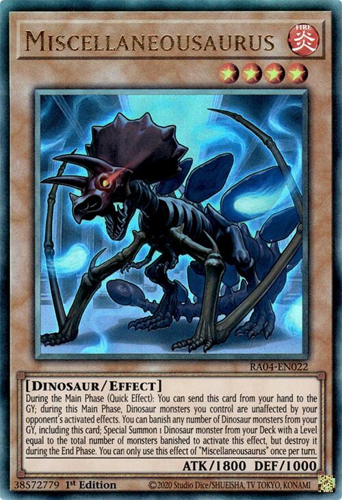 Miscellaneousaurus [RA04-EN022] Prismatic Ultimate Rare | Exor Games Summserside