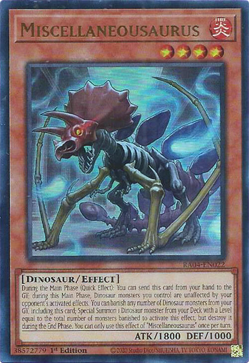 Miscellaneousaurus [RA04-EN022] Ultra Rare | Exor Games Summserside