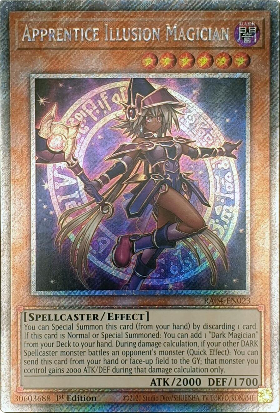 Apprentice Illusion Magician [RA04-EN023] Platinum Secret Rare | Exor Games Summserside