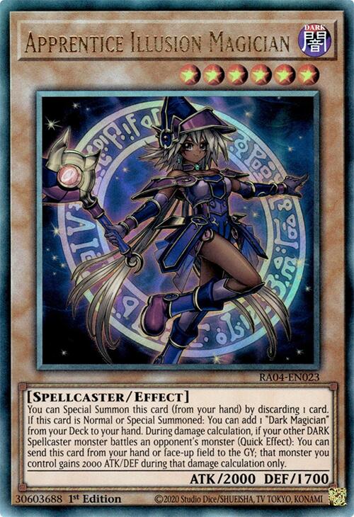 Apprentice Illusion Magician [RA04-EN023] Prismatic Ultimate Rare | Exor Games Summserside