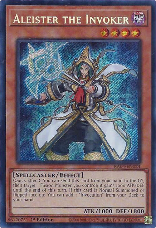 Aleister the Invoker (Alternate Art) [RA04-EN024] Secret Rare | Exor Games Summserside