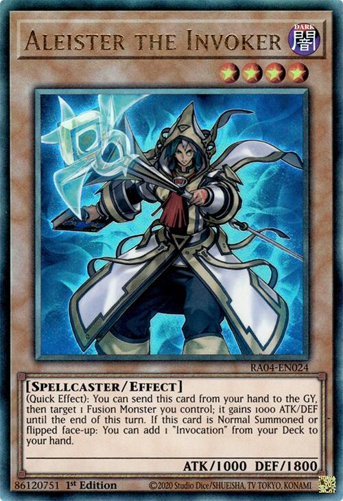 Aleister the Invoker (Alternate Art) [RA04-EN024] Prismatic Ultimate Rare | Exor Games Summserside