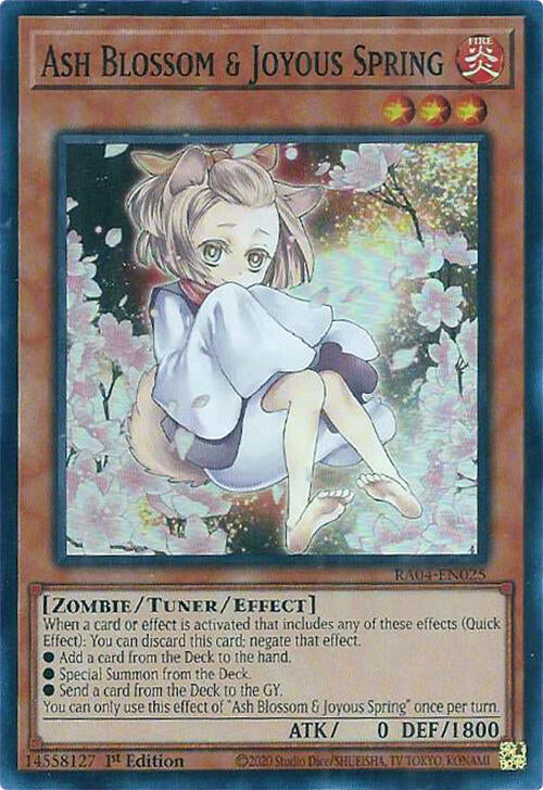 Ash Blossom & Joyous Spring (Alternate Art) [RA04-EN025] Super Rare | Exor Games Summserside