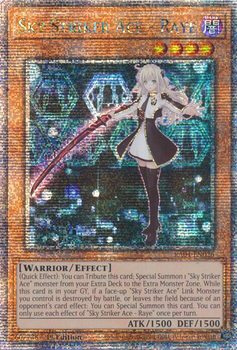 Sky Striker Ace - Raye [RA04-EN026] Quarter Century Secret Rare | Exor Games Summserside