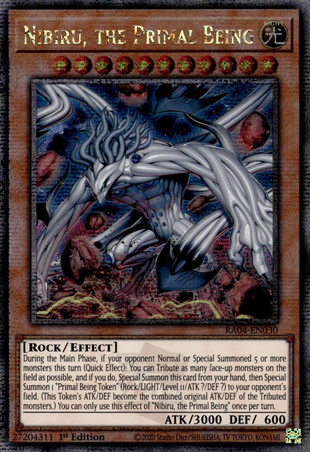 Nibiru, the Primal Being (New Art) [RA04-EN030] Quarter Century Secret Rare | Exor Games Summserside