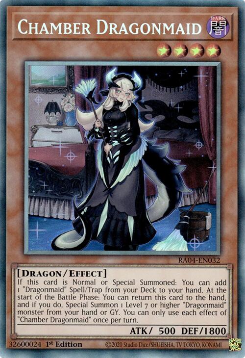 Chamber Dragonmaid [RA04-EN032] Prismatic Collector's Rare | Exor Games Summserside