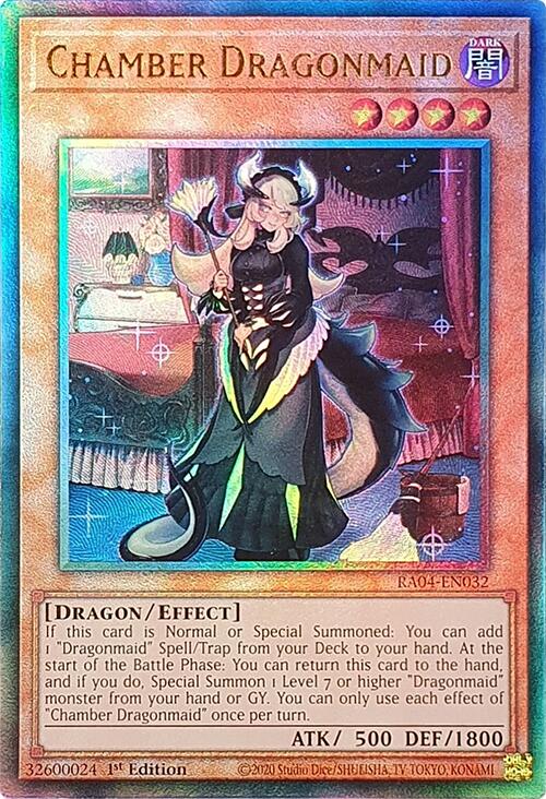Chamber Dragonmaid [RA04-EN032] Prismatic Ultimate Rare | Exor Games Summserside