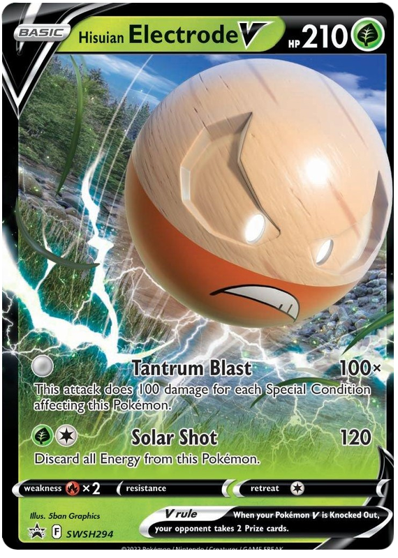 Hisuian Electrode V (SWSH294) (Jumbo Card) [Sword & Shield: Black Star Promos] | Exor Games Summserside