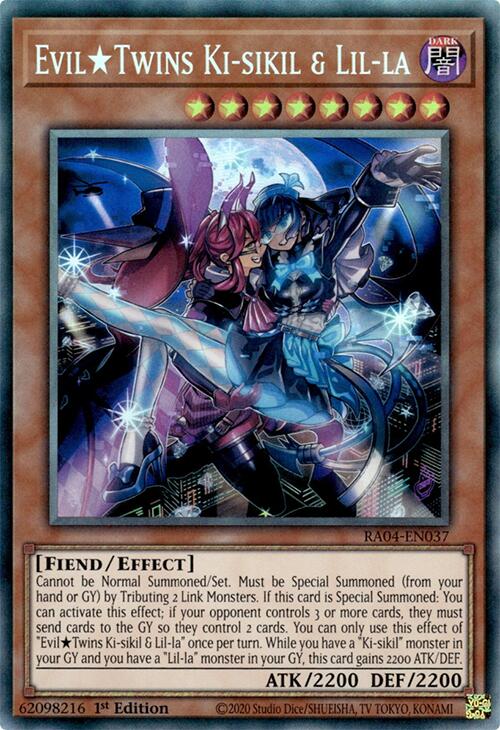 EvilTwins Ki-sikil & Lil-la [RA04-EN037] Prismatic Collector's Rare | Exor Games Summserside