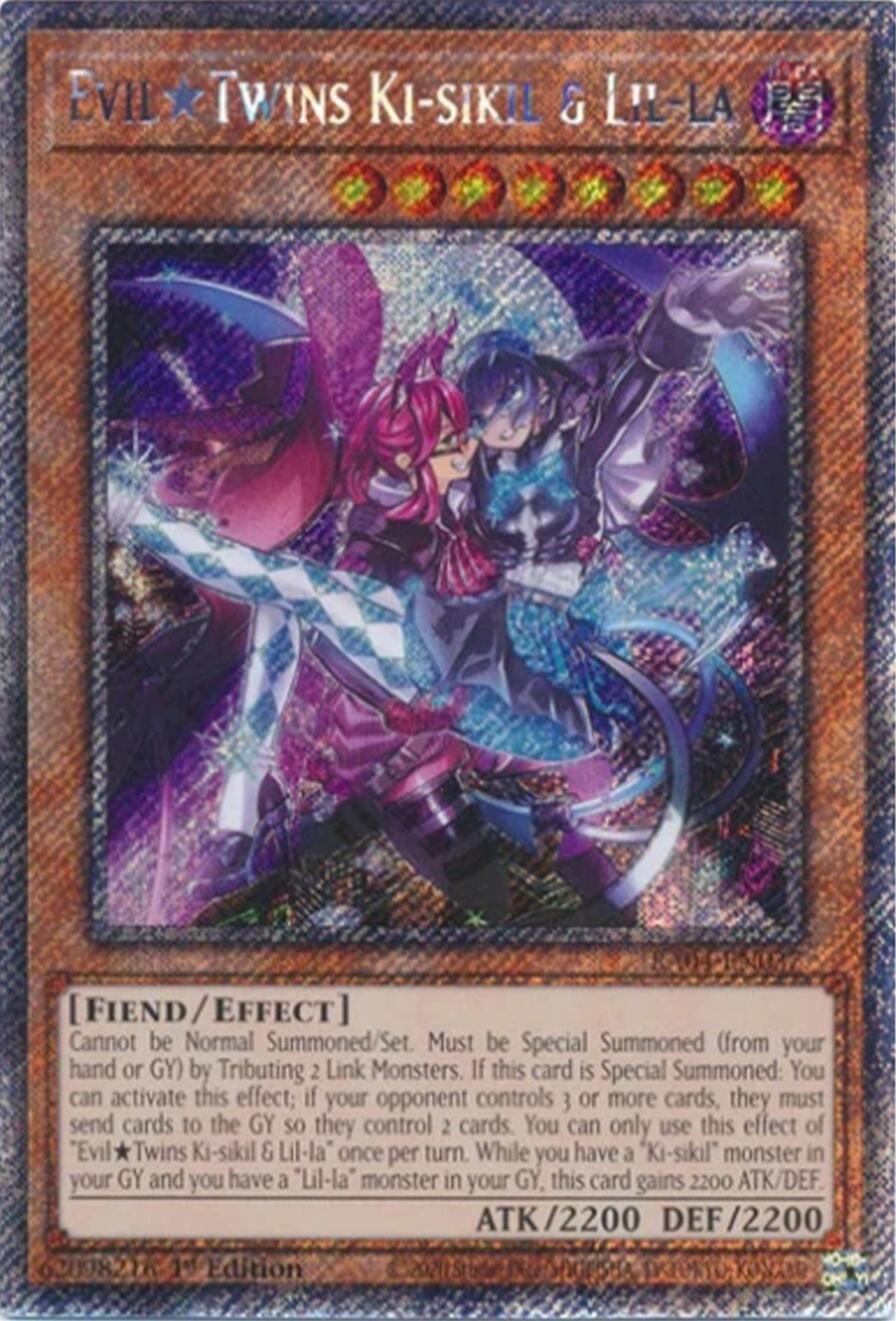 EvilTwins Ki-sikil & Lil-la [RA04-EN037] Platinum Secret Rare | Exor Games Summserside