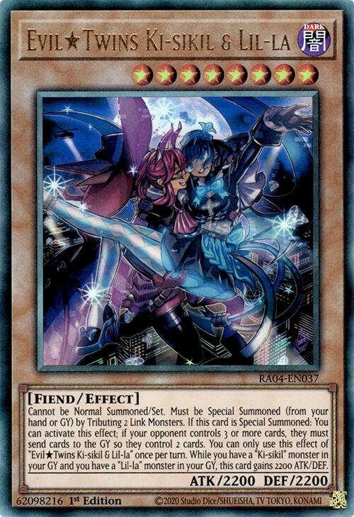 EvilTwins Ki-sikil & Lil-la [RA04-EN037] Prismatic Ultimate Rare | Exor Games Summserside