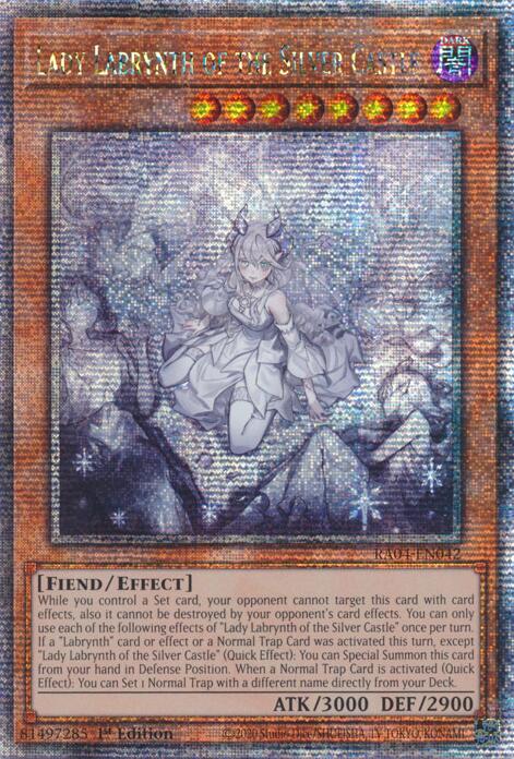 Lady Labrynth of the Silver Castle (New Art) [RA04-EN042] Quarter Century Secret Rare | Exor Games Summserside