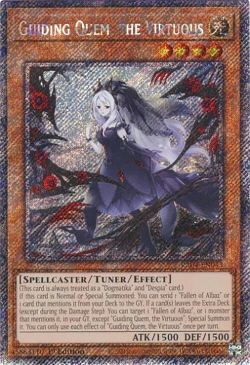 Guiding Quem, the Virtuous [RA04-EN043] Platinum Secret Rare | Exor Games Summserside