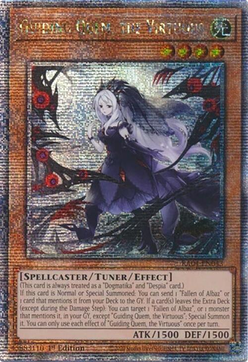 Guiding Quem, the Virtuous [RA04-EN043] Quarter Century Secret Rare | Exor Games Summserside