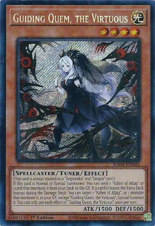 Guiding Quem, the Virtuous [RA04-EN043] Secret Rare | Exor Games Summserside