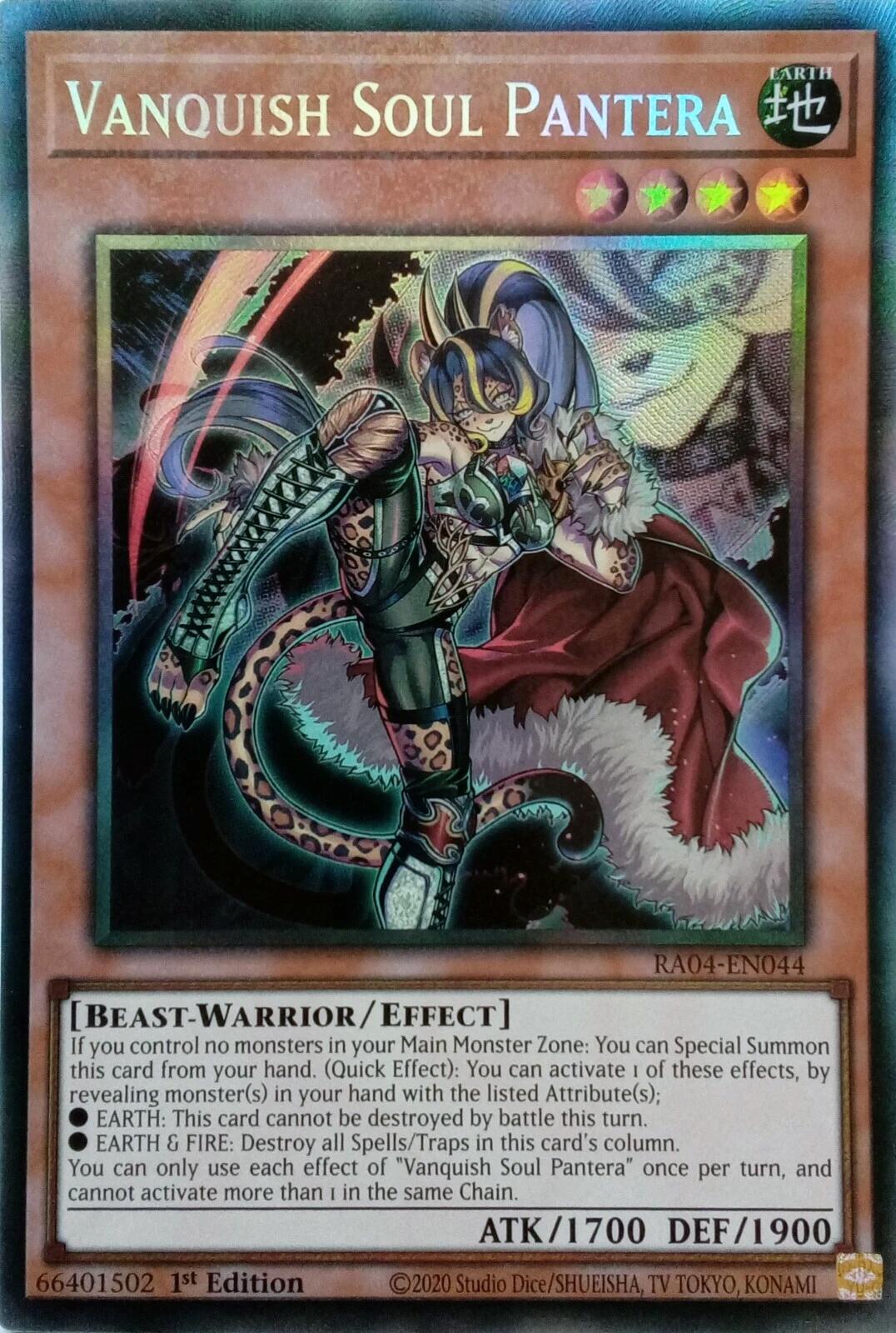 Vanquish Soul Pantera [RA04-EN044] Prismatic Collector's Rare | Exor Games Summserside