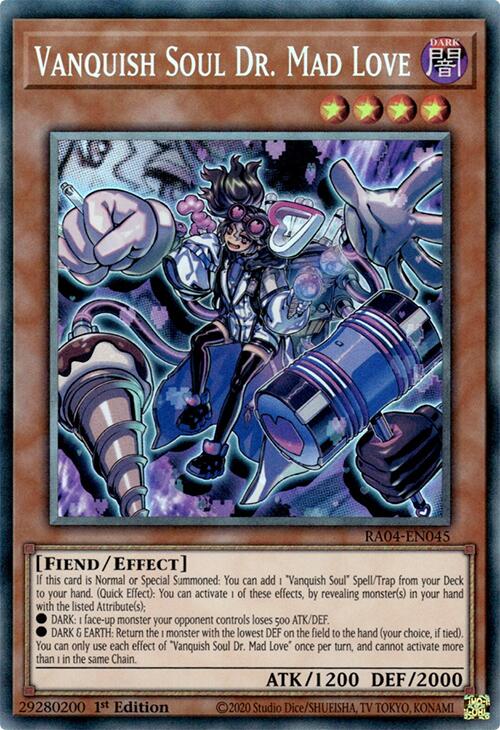 Vanquish Soul Dr. Mad Love [RA04-EN045] Prismatic Collector's Rare | Exor Games Summserside