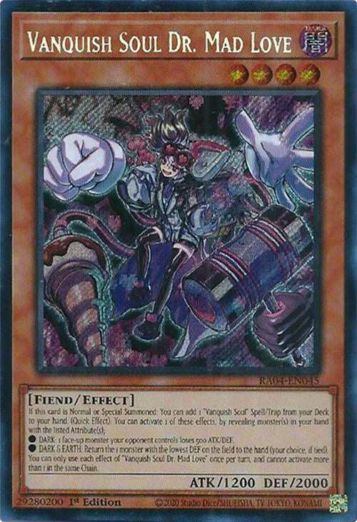 Vanquish Soul Dr. Mad Love [RA04-EN045] Secret Rare | Exor Games Summserside