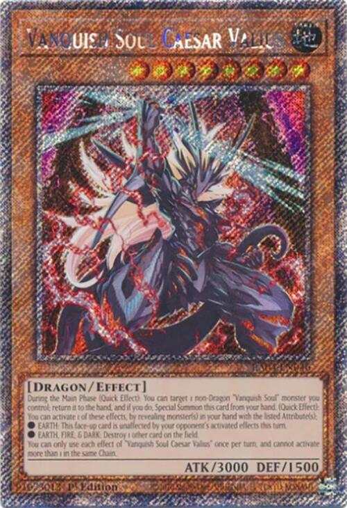 Vanquish Soul Caesar Valius [RA04-EN046] Platinum Secret Rare | Exor Games Summserside
