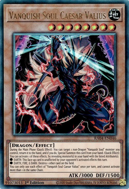 Vanquish Soul Caesar Valius [RA04-EN046] Prismatic Ultimate Rare | Exor Games Summserside