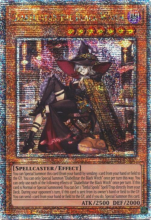 Diabellstar the Black Witch (New Art) [RA04-EN047] Quarter Century Secret Rare | Exor Games Summserside
