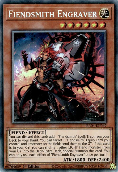 Fiendsmith Engraver [RA04-EN049] Prismatic Collector's Rare | Exor Games Summserside