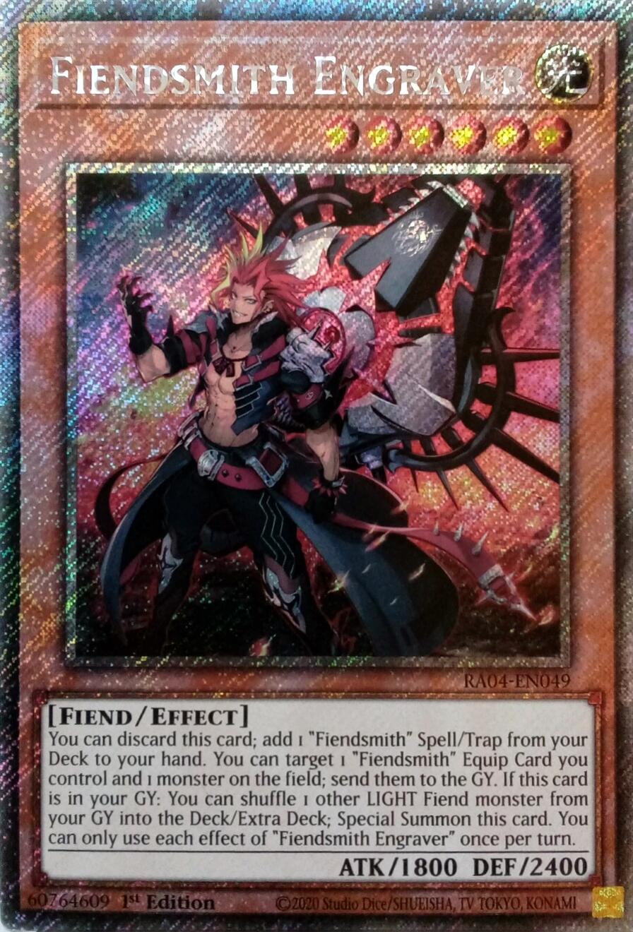 Fiendsmith Engraver [RA04-EN049] Platinum Secret Rare | Exor Games Summserside