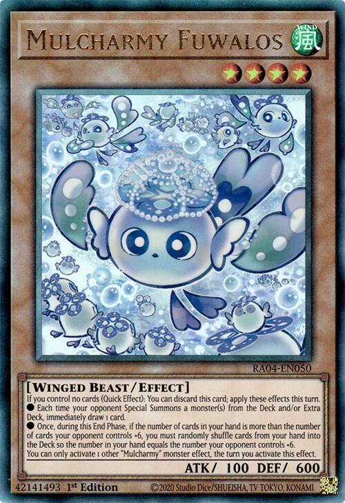 Mulcharmy Fuwalos [RA04-EN050] Prismatic Ultimate Rare | Exor Games Summserside