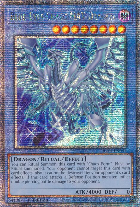 Blue-Eyes Chaos MAX Dragon (New Art) [RA04-EN051] Quarter Century Secret Rare | Exor Games Summserside