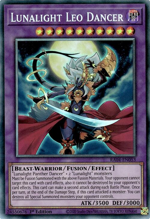 Lunalight Leo Dancer [RA04-EN053] Prismatic Collector's Rare | Exor Games Summserside
