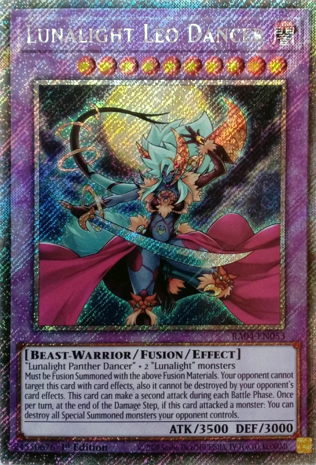 Lunalight Leo Dancer [RA04-EN053] Platinum Secret Rare | Exor Games Summserside