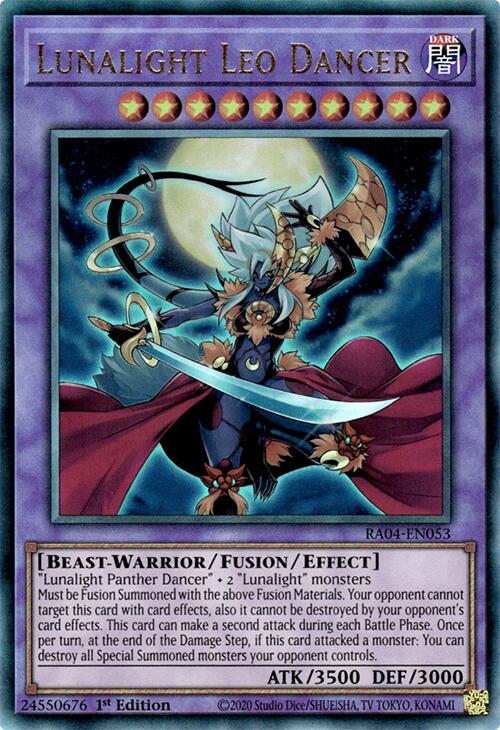 Lunalight Leo Dancer [RA04-EN053] Prismatic Ultimate Rare | Exor Games Summserside