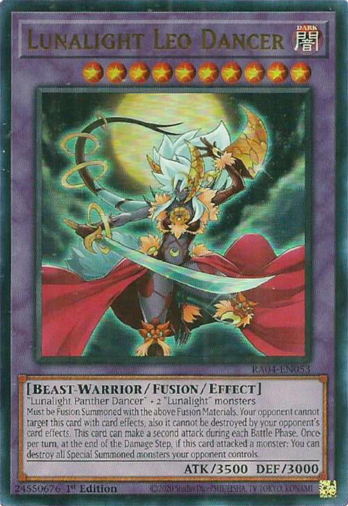 Lunalight Leo Dancer [RA04-EN053] Ultra Rare | Exor Games Summserside
