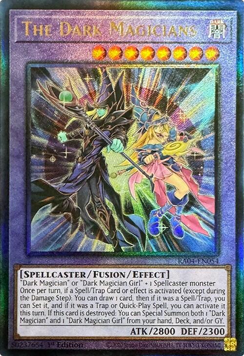 The Dark Magicians [RA04-EN054] Prismatic Ultimate Rare | Exor Games Summserside