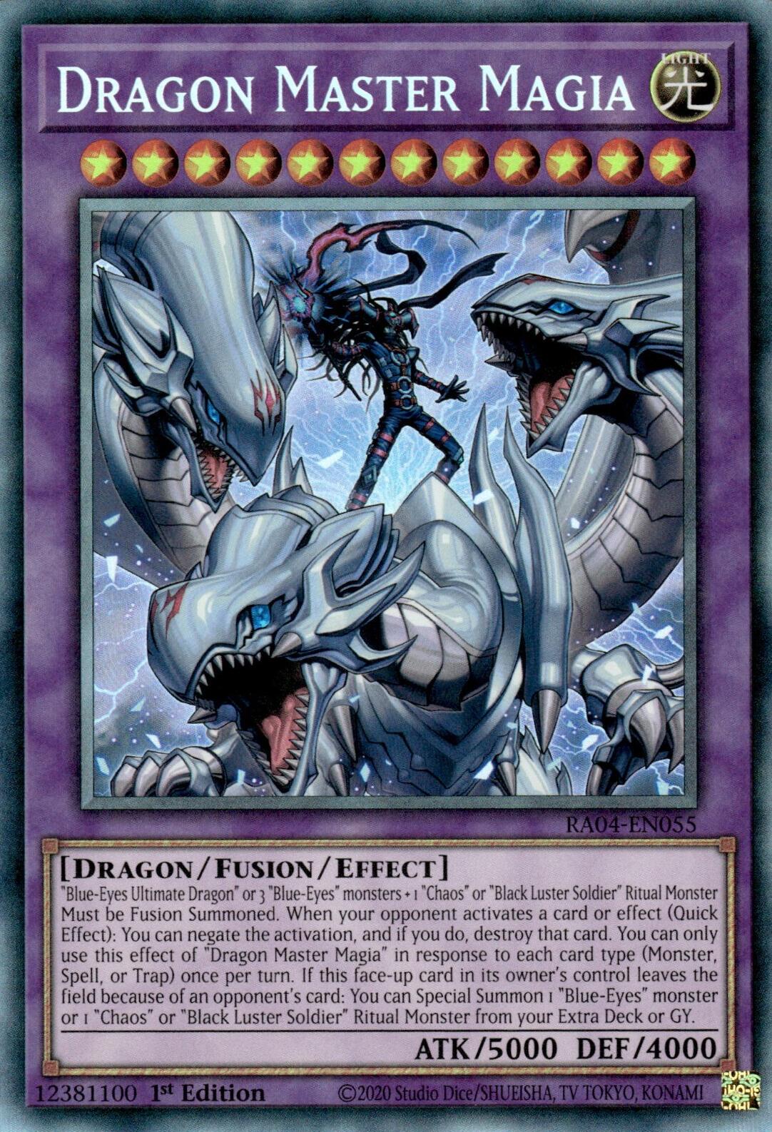 Dragon Master Magia [RA04-EN055] Prismatic Collector's Rare | Exor Games Summserside