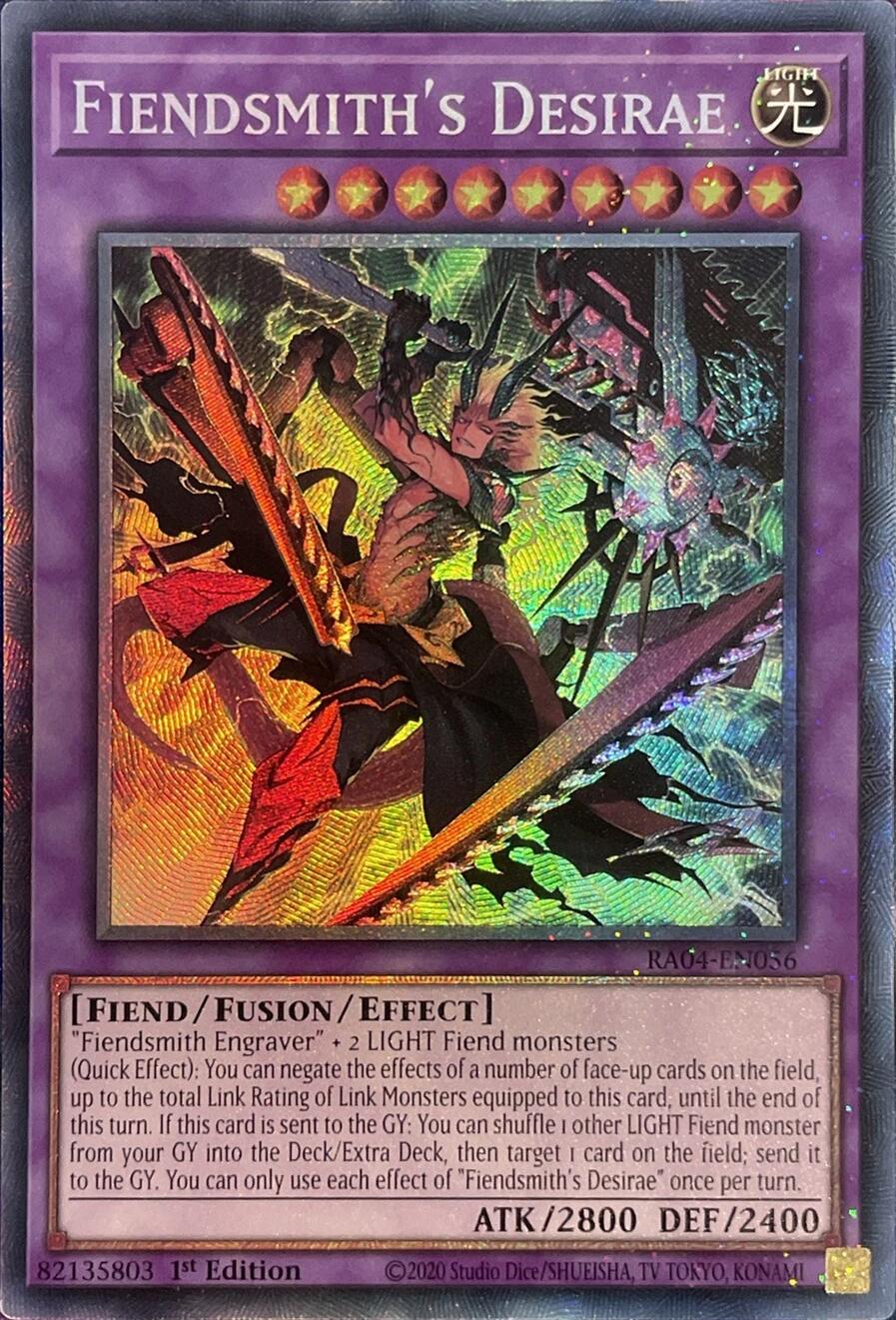 Fiendsmith's Desirae [RA04-EN056] Prismatic Collector's Rare | Exor Games Summserside