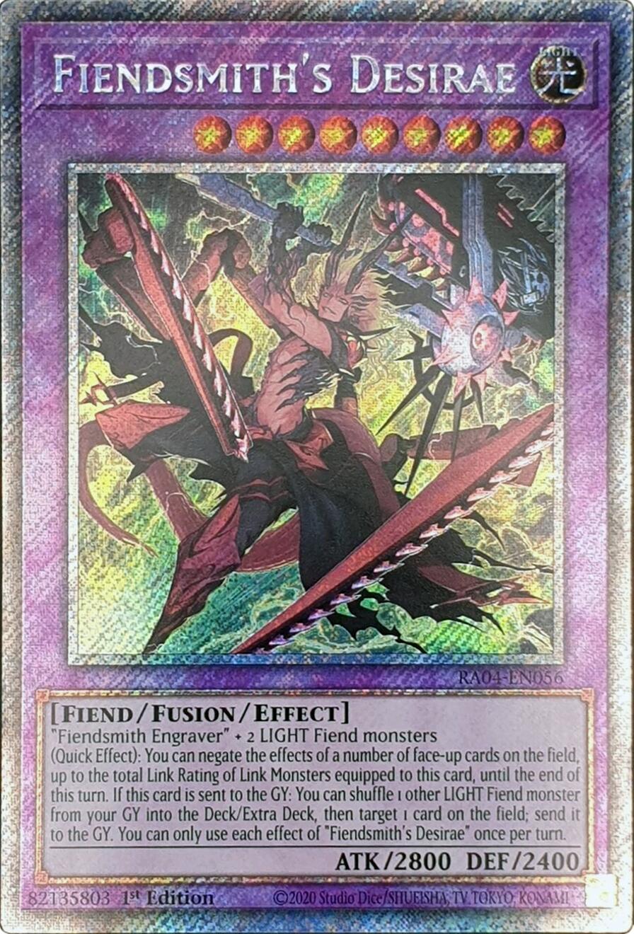 Fiendsmith's Desirae [RA04-EN056] Platinum Secret Rare | Exor Games Summserside