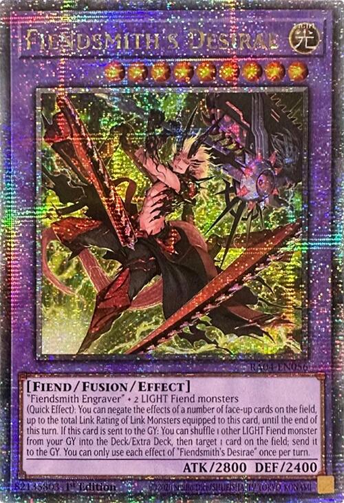 Fiendsmith's Desirae [RA04-EN056] Quarter Century Secret Rare | Exor Games Summserside