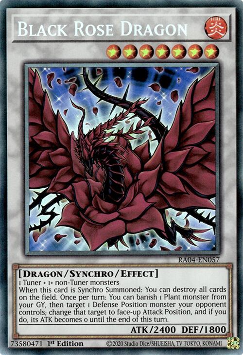 Black Rose Dragon [RA04-EN057] Prismatic Collector's Rare | Exor Games Summserside