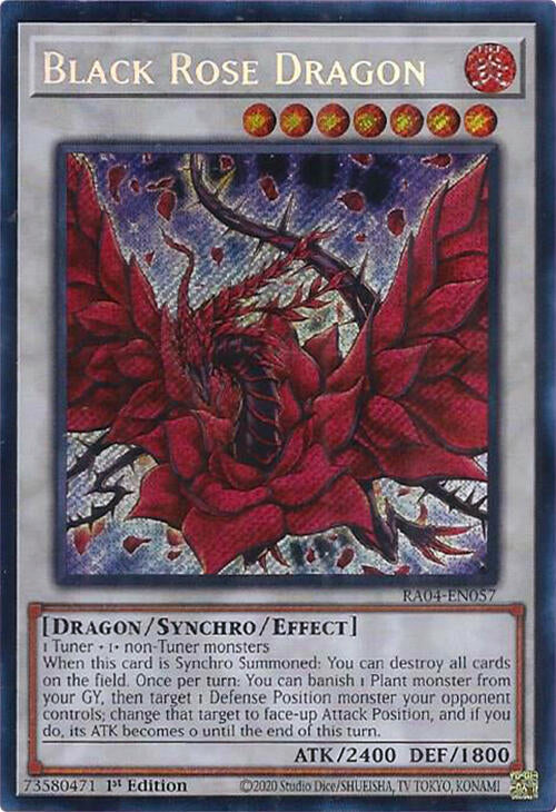 Black Rose Dragon [RA04-EN057] Secret Rare | Exor Games Summserside