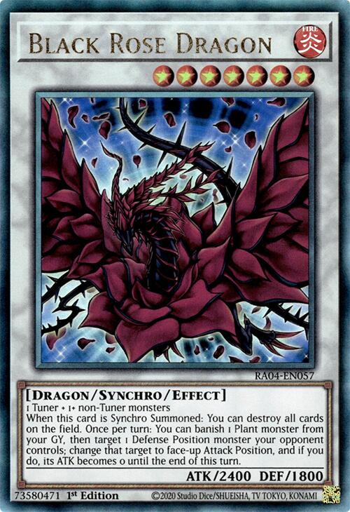 Black Rose Dragon [RA04-EN057] Prismatic Ultimate Rare | Exor Games Summserside