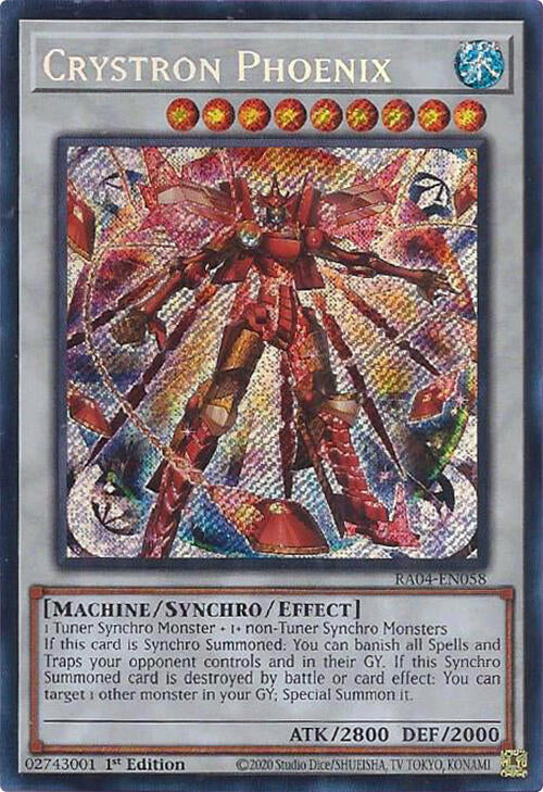 Crystron Phoenix [RA04-EN058] Secret Rare | Exor Games Summserside
