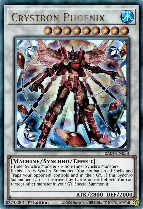 Crystron Phoenix [RA04-EN058] Prismatic Ultimate Rare | Exor Games Summserside