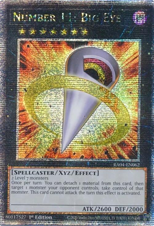 Number 11: Big Eye [RA04-EN062] Quarter Century Secret Rare | Exor Games Summserside
