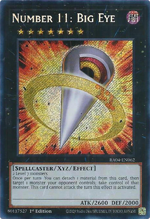 Number 11: Big Eye [RA04-EN062] Secret Rare | Exor Games Summserside