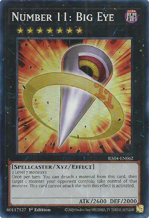 Number 11: Big Eye [RA04-EN062] Super Rare | Exor Games Summserside