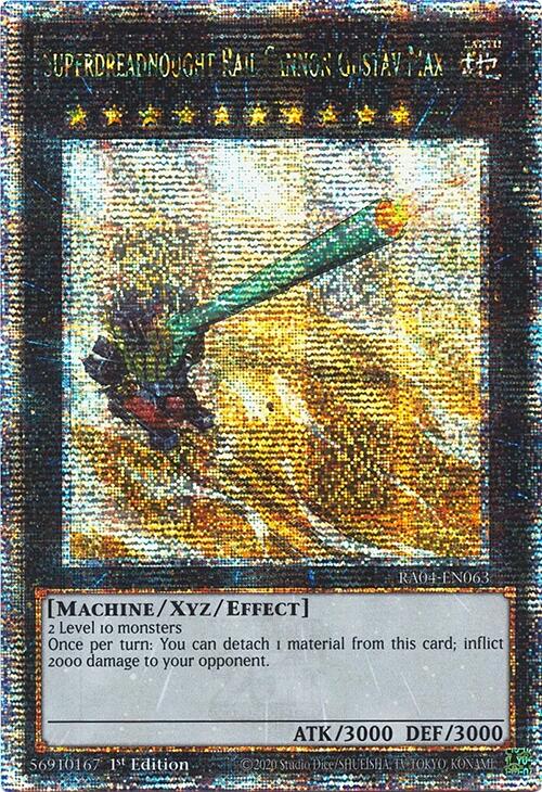 Superdreadnought Rail Cannon Gustav Max [RA04-EN063] Quarter Century Secret Rare | Exor Games Summserside