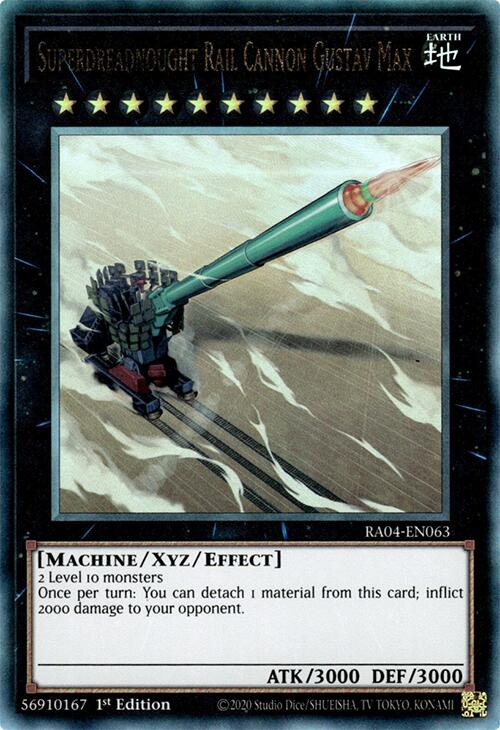 Superdreadnought Rail Cannon Gustav Max [RA04-EN063] Prismatic Ultimate Rare | Exor Games Summserside